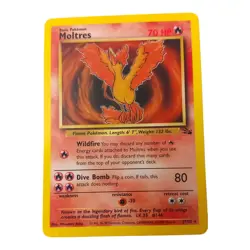 Moltres Fossil 27/62 LP Rare Pokemon TCG Card Basic Regular Legendary Bird - Image 3