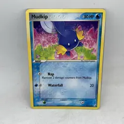 Mudkip 58/100 Common English Pokemon EX Crystal Guardians - Image 1