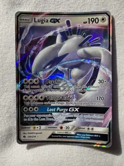 Lugia GX 159/214 Ultra Rare Holo Lost Thunder Pokemon Card TCG - Image 1