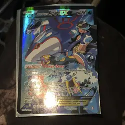 Pokemon Team Aqua's Kyogre EX Double Crisis Full Art Holo 190 HP English Card - Image 1