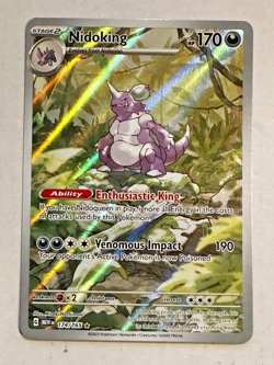Pokemon 151 TCG Nidoking 174/165 Holo Illustration Rare NM or better - Image 1