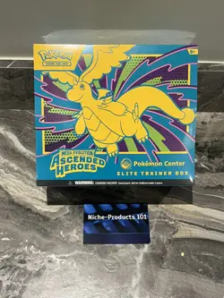 Pokemon TCG - Ascended Heroes Pokemon Center ETB Sealed In Display Case - Image 1