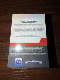 Pokemon Scarlet & Violet Prismatic Evolutions Booster Bundle 6 Packs Eevee - Image 3