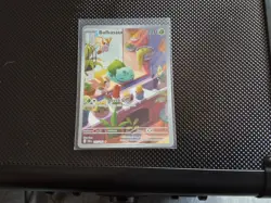 Pokemon TCG Bulbasaur Holo Card Stellar Crown Illustration, Rare, 143/142 - Image 1
