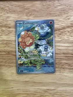 Castform Sunny Form 195/191 Sv08: Surging Sparks Holo Illustration Rare Pokemon - Image 1