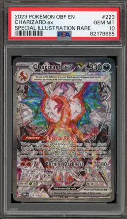 Pokemon Charizard ex Obsidian Flames Special Illustration Rare #223 PSA 10 - Image 1