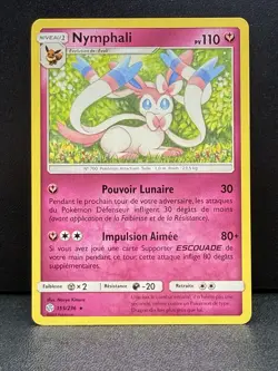 USA Seller French Sylveon Fairy Type Pokemon Card Nymphali 155/236 French Cutie - Image 1