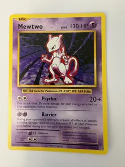 Pokemon TCG Mewtwo Basic Evolutions Card 51/108 Regular Rare, LP - Image 1