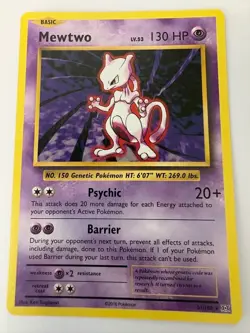 Pokemon TCG Mewtwo Basic Evolutions Card 51/108 Regular Rare, LP - Image 2