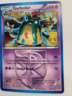 Pokemon TCG Garbodor BW Plasma Storm #66/135 HOLO HP110 LP - Image 2