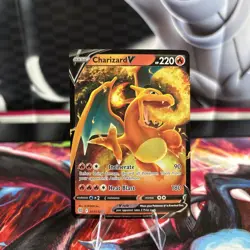 Charizard V 017/172 Swsh09: Brilliant Stars Ultra Rare Pokemon TCG Print Stains - Image 1