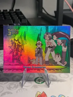 HP/MP TOPPS POKEMON THE MOVIE 2000 THREE TEASURES #52 TITANS #39 RAINBOW FOIL - Image 2