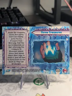 HP/MP TOPPS POKEMON THE MOVIE 2000 THREE TEASURES #52 TITANS #39 RAINBOW FOIL - Image 3