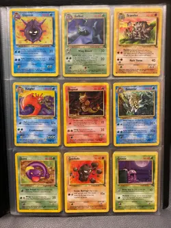 Fossil Set Part Complete Vintage Pokemon TCG Card Bundle No Duplicates 1999 WOTC - Image 1