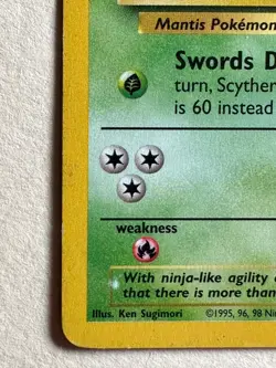 Pokemon TCG Scyther Jungle Non Holo Rare Card 26/64 - Image 5