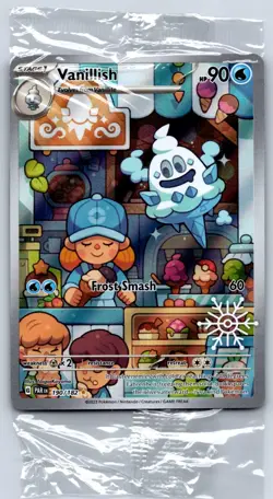Vanillish - Illustration Rare - Holiday Calendar 2025 Promo Pokemon Card SEALED - Image 1