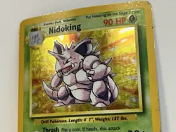 Vintage 1999 Pokemon TCG Base Set NIDOKING HOLO Rare 11/102 HP English, Unltd - Image 3