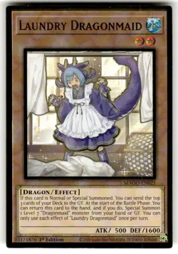 Yugioh Laundry Dragonmaid MAGO-EN021 Gold Rare 1st Ed NM - Image 1