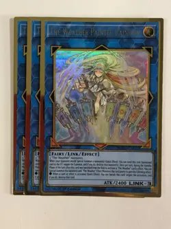 Yugioh TCG Premium Gold Rare 3x Playset The Weather Painter Rainbow MGED-EN033 - Image 1
