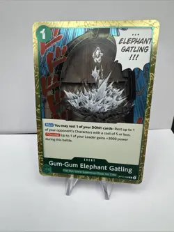 One Piece Gum-Gum Elephant Gatling OP11-038 A Fist of Divine Speed Foil - Image 1