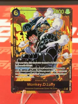 Bandai Monkey.D.Luffy One Piece CCG Royal Blood Secret Rare Foil OP10-118 7000 - Image 1