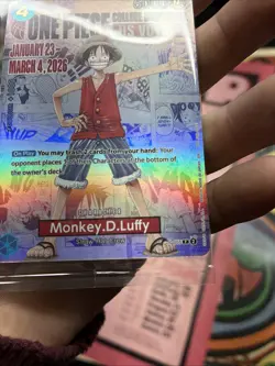 Bandai Namco Monkey.D.Luffy One Piece CCG US Voyage Promo Foil Card P-055 - Image 3