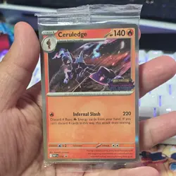 Pokemon Phantasmal Flames Prerelease Staff Sealed All 4 Promos - Image 4