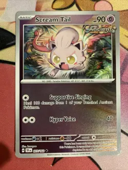 Pokemon TCG Temporal Forces Reverse Holo Scream Tail 077/162 - Image 1