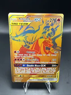 Pokemon Reshiram & Charizard GX SM247 Sm Holo B - Image 2