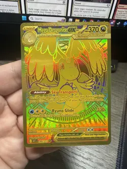 Pokemon Ascended Heroes Mega Dragonite Ex Gold Hyper Rare 295/217 SUPER CLEAN!! - Image 1