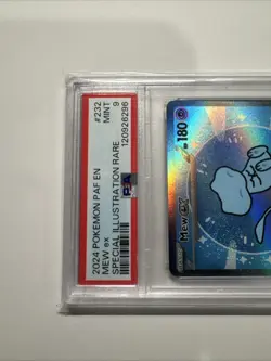 2024 POKEMON PAF EN PALDEAN FATES SPECIAL ILLUSTRATION RARE #232 MEW EX PSA 9 - Image 2