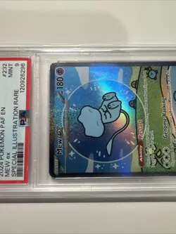 2024 POKEMON PAF EN PALDEAN FATES SPECIAL ILLUSTRATION RARE #232 MEW EX PSA 9 - Image 3