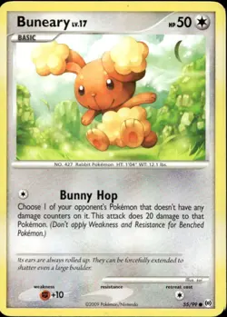 Buneary 55/99 Common PT Arceus Pokemon - Image 1