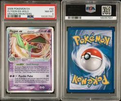 2006 Pokemon EX Dragon Frontiers Flygon EX Holo Rare 92/101 - PSA 8 NEAR MINT - Image 1