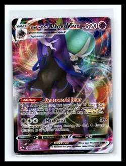 💥 Pokemon Shadow Rider Calyrex VMAX # 075/198 - Chilling Reign HOLO - Image 1