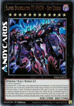 SUPER STARSLAYER TY-PHON - SKY CRISIS • Ultra R • RA04 EN072 • 1Ed • Yugioh! - Image 1