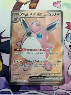 Pokemon TCG Wigglytuff EX Scarlet & Violet Holo Ultra Rare Card 187/165 - Image 3