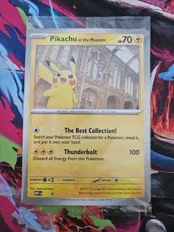 Pokemon TCG Pikachu At The Museum Promo JUMBO CARD Sealed - Image 1
