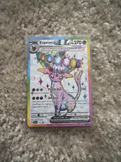 Pokemon Espeon ex SVP175 Scarlet & Violet Promo Cards Holo Prismatic Evolutions - Image 1