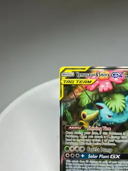 Pokemon Venusaur and Snivy GX SM 229 Full Art Tag Team Promo Card NM - Image 2