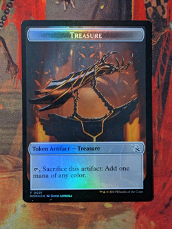 MTG Card: Treasure -- Spirit Token (March Machine: Aftermath) FOIL - Image 1