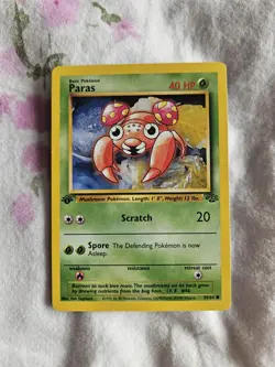 Pokemon Cards: Jungle 1st Edition Common: Paras 59/64 - Image 1