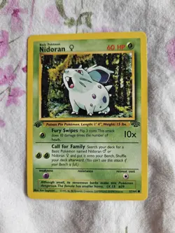 Pokemon Cards: Jungle 1st Edition Common: Nidoran 57/64 - Image 1