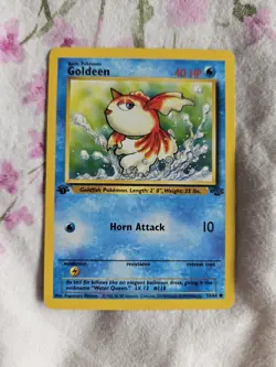 Pokemon Cards: Jungle 1st Edition Common: Goldeen 53/64 - Image 1