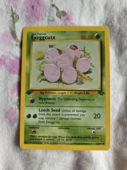 Pokemon Cards: Jungle 1st Edition Common: Exeggcute 52/64 - Image 1