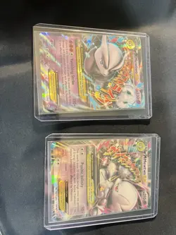 Pokemon Mega Mewtwo EX Card Lot Full Art XY Breakthrough 63/162 & 64/162 Holo - Image 1