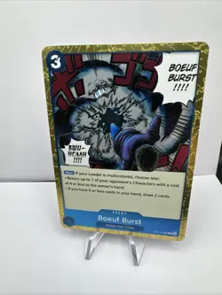 Boeuf Burst Rare Event Card One Piece Foil OP12-060 Blue Deck - Image 1