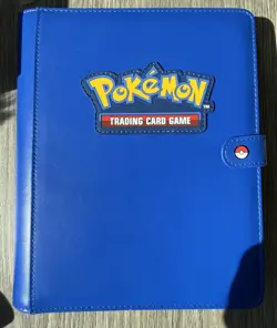 Pokemon Trading Card Game Ultra Pro 4-Pocket Premium Snap Binder Blue - Image 1