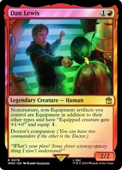 MTG - Dan Lewis - Foil - Doctor Who - Magic the Gathering - Image 1