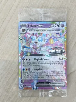 Pokemon TCG SV-Prismatic Sylveon EX #41/131 Sealed Stamped Promo Card - Image 1